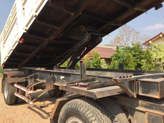 ขาย HINO 330 แรง พ่วงแม่ลูก กระบะเหล็กสามมิตร รถปี 56 ปลายปี