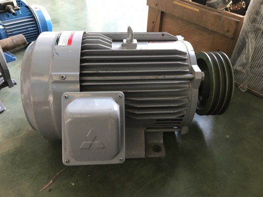 ขายมอเตอร์ไฟฟ้า Mitsubishi 5HP. 220V 1450rpm. ไฟบ้าน สภาพสวยมากเดิมๆ หมุนนิ่ม พร้อมใช้งาน