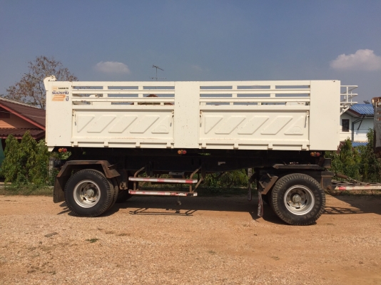 HINO 330 HP ปลายปี 56 แม่ลูกดัมพ์สามมิตร ลูก 2 เพลา ท่อเอส ท้องอ่างมิเนียม เฟืองช้า ทะเบียนพร้อม