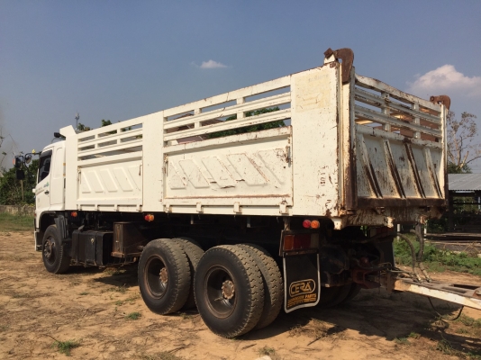 HINO 330 HP ปลายปี 56 แม่ลูกดัมพ์สามมิตร ลูก 2 เพลา ท่อเอส ท้องอ่างมิเนียม เฟืองช้า ทะเบียนพร้อม