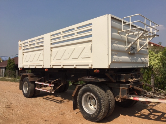 HINO 330 HP ปลายปี 56 แม่ลูกดัมพ์สามมิตร ลูก 2 เพลา ท่อเอส ท้องอ่างมิเนียม เฟืองช้า ทะเบียนพร้อม