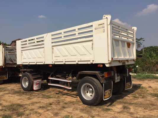 HINO 330 HP ปลายปี 56 แม่ลูกดัมพ์สามมิตร ลูก 2 เพลา ท่อเอส ท้องอ่างมิเนียม เฟืองช้า ทะเบียนพร้อม