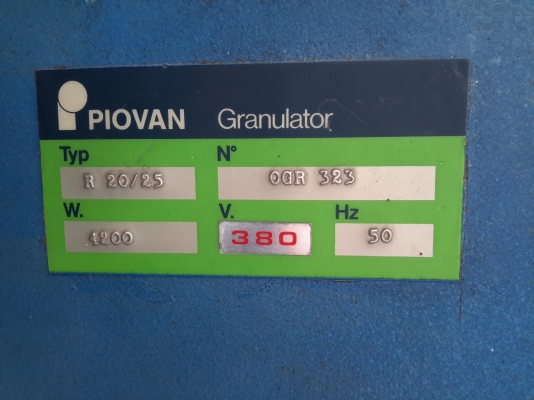 ลดราคา เครื่องบด PIOVAN made in italy บดพลาสติก บดทำลาย