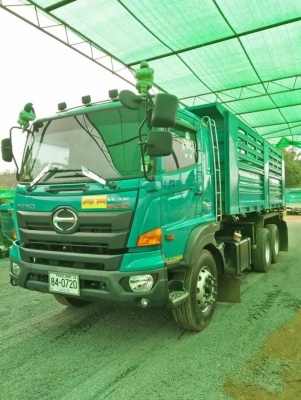 Hino344ปี59 ดั้มสามมิตรรถสวยพร้อมใช้ มีระบบลากลูก