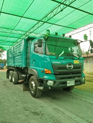 Hino344ปี59 ดั้มสามมิตรรถสวยพร้อมใช้ มีระบบลากลูก