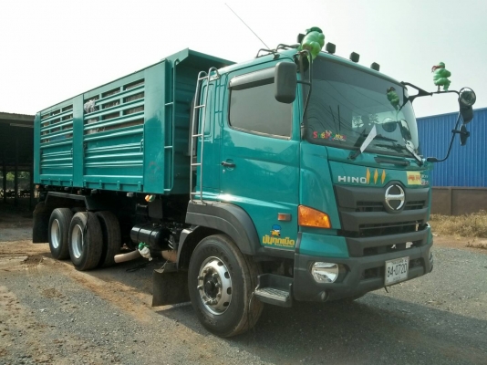 Hino344ปี59 ดั้มสามมิตรรถสวยพร้อมใช้ มีระบบลากลูก
