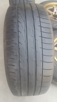 ล้อใหม่TE37 ขอบ18 กว้าง9.5+10.5 ยางปี15  4 ล้อ