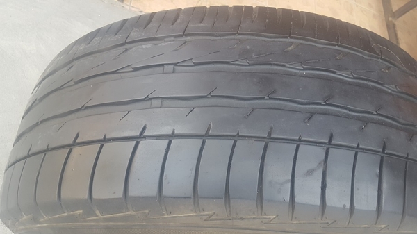 ล้อใหม่TE37 ขอบ18 กว้าง9.5+10.5 ยางปี15  4 ล้อ