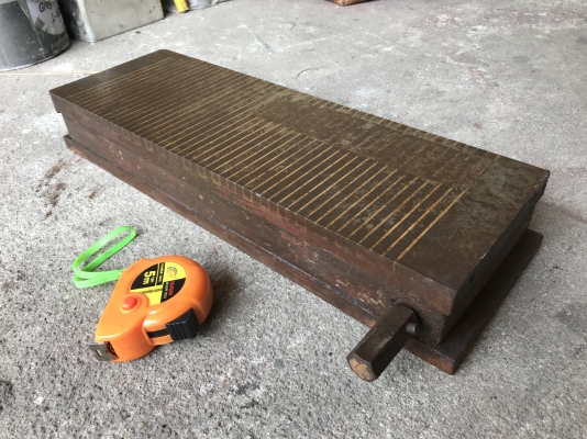 ขายแท่นแม่เหล็กดูดชิ้นงานเครื่องมิลลิ่ง เนมเพจไม่อยู่ ขนาด 6x18นิ้ว แบบคันโยก สภาพสวย ดูดแรง พร้อมใช้งาน ราคา 5,800 บาท