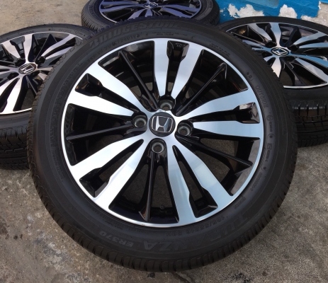 ล้อแม็กพร้อมยาง Honda Jazz GK ตัวท๊อป ขอบ16 พร้อมยางป้ายแดง Bridgestone 185-55-16