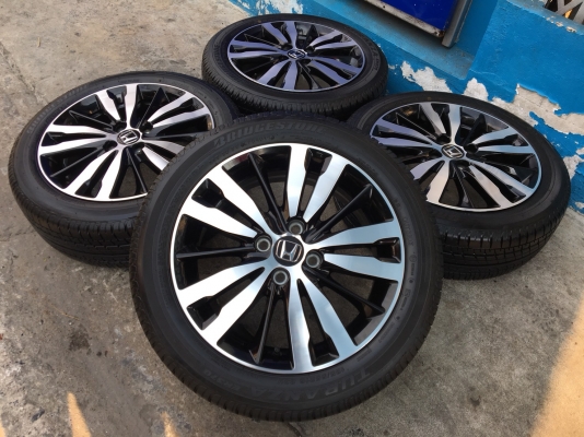ล้อแม็กพร้อมยาง Honda Jazz GK ตัวท๊อป ขอบ16 พร้อมยางป้ายแดง Bridgestone 185-55-16
