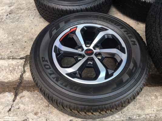 ล้อแม็กป้ายแดง TOYOTA REVO TRD ขอบ 17 พร้อมยางป้ายแดง Dunlop 265-65-17