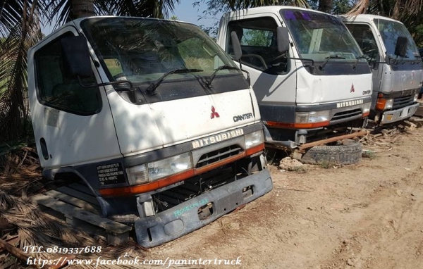 FROM JAPAN หัวเก๋งรถบรรทุก4ล้อใหญ่ ,6ล้อเล็ก /CABIN MITSUBISHI CANTER รุ่น: FB511B  (มีขาหลัง/รุ่นยกหัวไม่ได้) ราคาเพียง 35,000 บาท