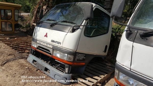 FROM JAPAN หัวเก๋งรถบรรทุก4ล้อใหญ่ ,6ล้อเล็ก /CABIN MITSUBISHI CANTER รุ่น: FB511B  (มีขาหลัง/รุ่นยกหัวไม่ได้) ราคาเพียง 35,000 บาท