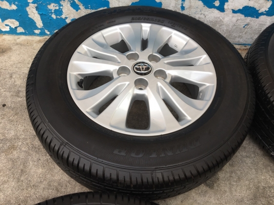 ล้อแม็ก Toyota Revo ขอบ 16 พร้อมยาง 215-65-16 Dunlop ดอกเต็มๆ ตุ่มยังอยู่