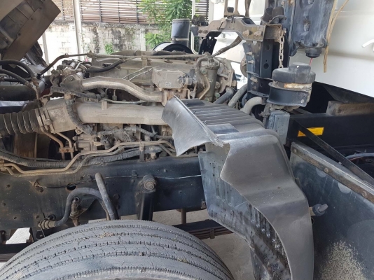 HINO S500 FM1ANLD เครื่อง 344 แรง ปี 55 แม่ลูกดัมพ์สามมิตร ไมล์สามแสน รถเดิมๆ เก็บสีกะบะ ยางดี หัวบาง เครื่องเกียร์ดี พร้อมใช้งาน