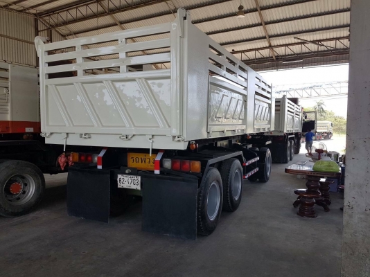 HINO S500 FM1ANLD เครื่อง 344 แรง ปี 55 แม่ลูกดัมพ์สามมิตร ไมล์สามแสน รถเดิมๆ เก็บสีกะบะ ยางดี หัวบาง เครื่องเกียร์ดี พร้อมใช้งาน