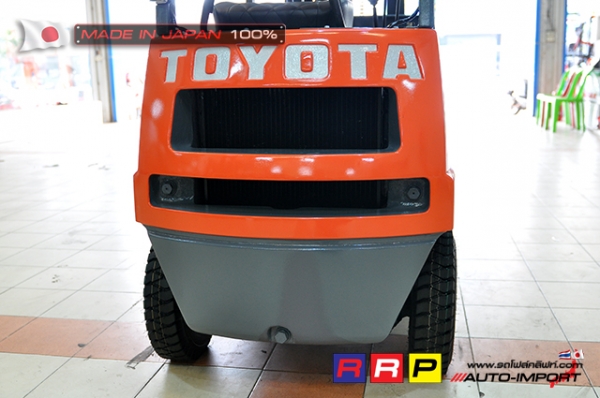ขายรถโฟล์คลิฟท์มือสอง TOYOTA รุ่น 2FG7-FGH9-30082 นำเข้าจากประเทศญี่ปุ่น 100\% ไม่เคยใช้งานในไทย