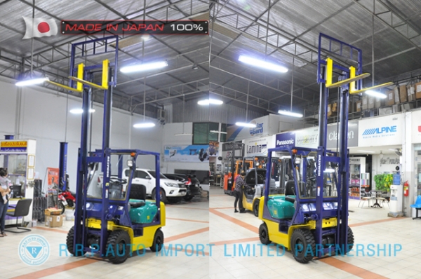 ขายรถโฟล์คลิฟท์มือสอง KOMATSU รุ่น FD15C-16-619696 นำเข้าจากประเทศญี่ปุ่น 100\% ไม่เคยใช้งานในไทย