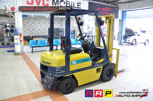 ขายรถโฟล์คลิฟท์มือสอง KOMATSU รุ่น FD15H-15-333480 นำเข้าจากประเทศญี่ปุ่น 100\% ไม่เคยใช้งานในไทย