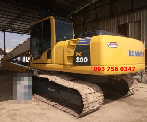 ขายรถแบคโฮ บูมยาว 18 ม.Komatsu pc 200lc-8(slf)