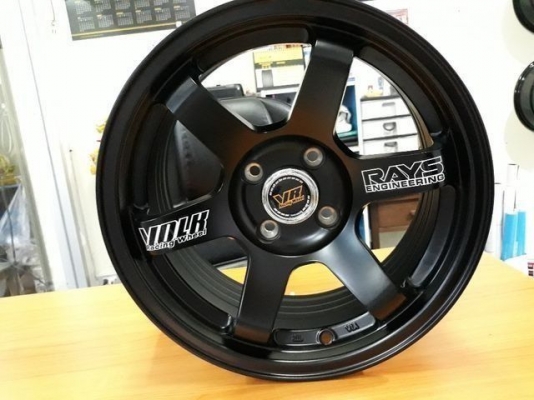 แม็กซ์ใหม่งานไทยคุณภาพดี Te37 VR  สีดำด้าน ขนาด 15นิ้ว