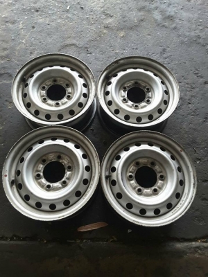 ล้อกะทะเหล็ก 6/139 ขอบ 15*6.5 สภาพดี 1ชุด