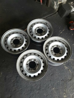 ล้อกะทะเหล็ก 6/139 ขอบ 15*6.5 สภาพดี 1ชุด