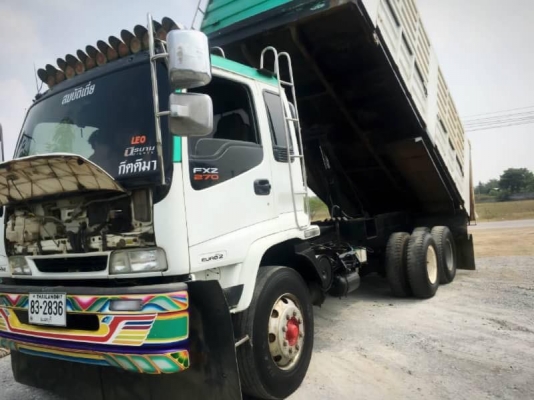 Isuzu 270 แรง ปี 47 เครื่องดำ ยูโรทู แม่เดี่ยวกระบะดัมพ์สามมิตร เครื่อง/เกียร์ดี คัสซีสวย พร้อมใช้งาน
