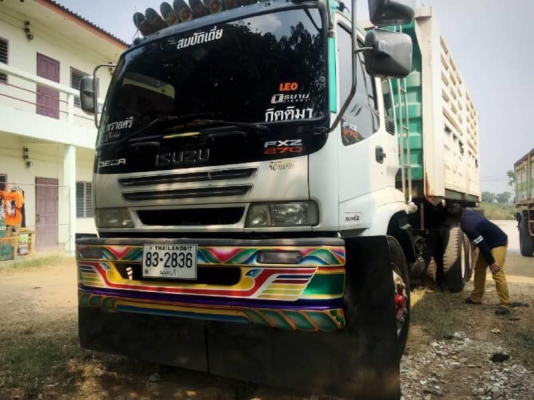Isuzu 270 แรง ปี 47 เครื่องดำ ยูโรทู แม่เดี่ยวกระบะดัมพ์สามมิตร เครื่อง/เกียร์ดี คัสซีสวย พร้อมใช้งาน