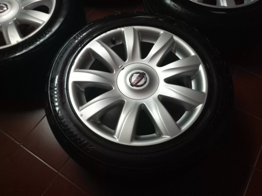 ล้อแม็กซ์ Nissan Teana ขอบ 17 นิ้ว พร้อมยาง Bridgestone ดอกเทพ