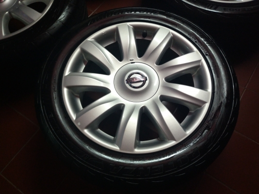 ล้อแม็กซ์ Nissan Teana ขอบ 17 นิ้ว พร้อมยาง Bridgestone ดอกเทพ