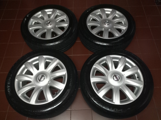 ล้อแม็กซ์ Nissan Teana ขอบ 17 นิ้ว พร้อมยาง Bridgestone ดอกเทพ