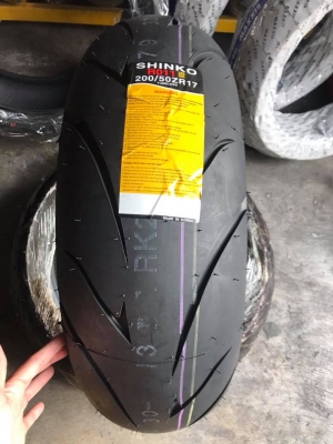 Shinko 200/50/17 ปลายปี 17  ลายสวย หนึบๆ จากแดนกิมจิ