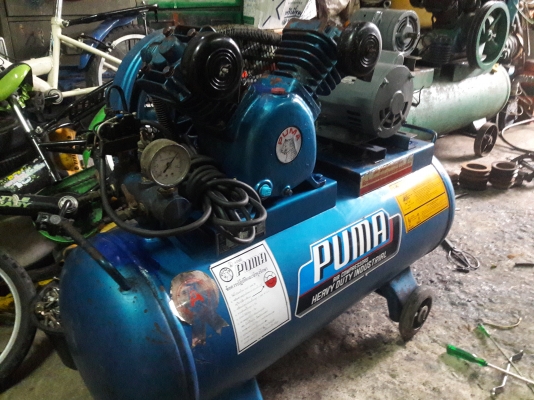 ขาย !! ปั้มลม.PUMA.ขนาด1แรง2สูบ92ลิตร.พร้อมใช้งาน