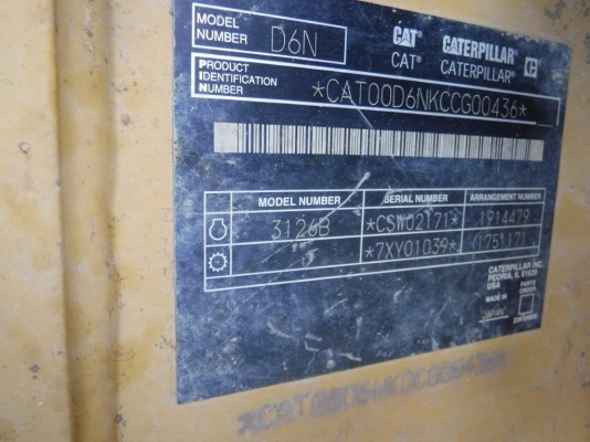 CAT D6N YR2007 นำเข้าจากญี่ปุ่น