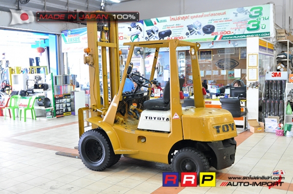 ขายรถโฟล์คลิฟท์มือสอง TOYOTA รุ่น 40-2FG25-11413 นำเข้าจากประเทศญี่ปุ่น 100\% ไม่เคยใช้งานในไทย ขายรถโฟล์คลิฟท์มือสอง TOYOTA รุ่น 40-2FG25-11413 นำเข้าจากประเทศญี่ปุ่น 100\% ไม่เคยใช้งานในไทย