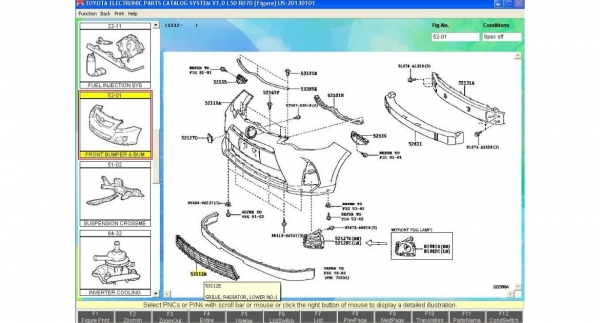 โปรแกรม part อะไหล่ Toyota 2015 และ Isuzu 2016