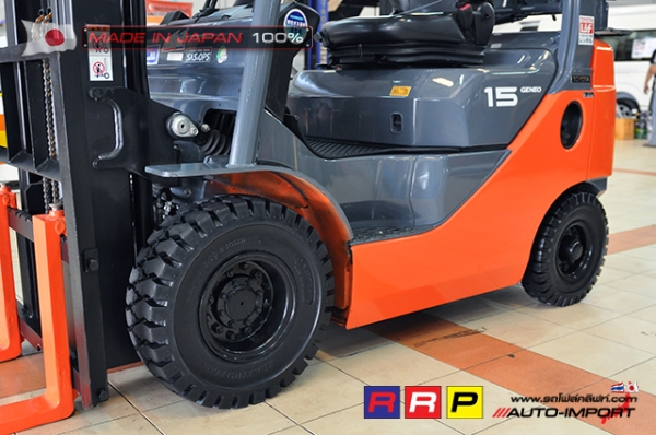 ขายรถโฟล์คลิฟท์มือสอง TOYOTA รุ่น 8FGL15-11113 นำเข้าจากประเทศญี่ปุ่น 100\% ไม่เคยใช้งานในไทย ขายรถโฟล์คลิฟท์มือสอง TOYOTA รุ่น 8FGL15-11113 นำเข้าจากประเทศญี่ปุ่น 100\% ไม่เคยใช้งานในไทย