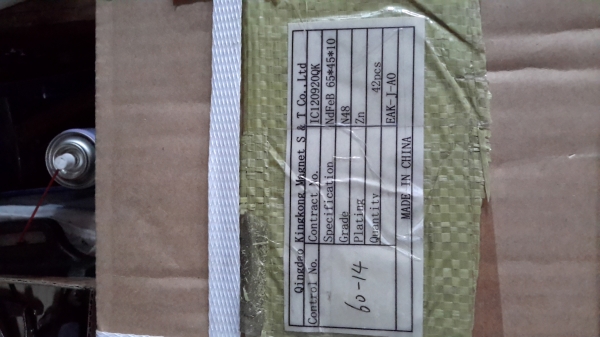 แม่เหล็กแรงดูดสูงขนาด 65&times;45&times;10