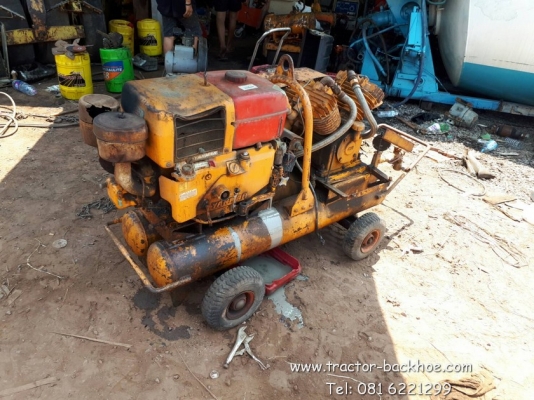 ขาย เครื่องปั๊มลม ปั๊มลม เครื่องยนต์ดีเซล 1 สูบ yanmar ขนาด 15 แรง ถังเก็บลมคู่ ลมแรง เก่าญี่ปุ่นแท้