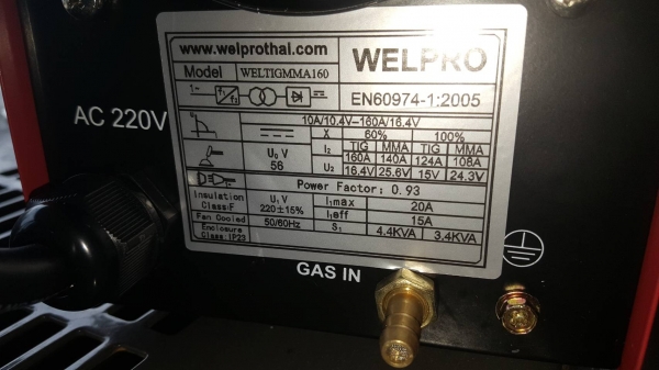 ตู้เชื่อม TIG 160 A.WELPRO ใหม่แกะกล่องราคามือสอง ตู้เชื่อม TIG 160 A.WELPRO ใหม่แกะกล่องราคามือสอง