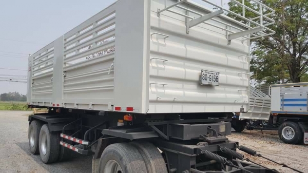 HINO MEGA FM2P 380 แรง Hi Speed ปี 57 แม่ลูกดัมพ์สามมิตร  ไมล์แท้ 190,000 กม. เครื่อง/เกียร์เดิมบาง ยางดี 80\% ทะเบียนพร้อม