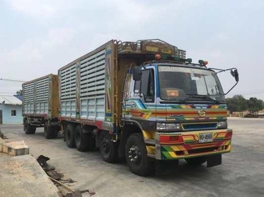 ขายรถพ่วงฮีโน่2Kสมอเงินปี43 260แรง ดั้มแม่ลูก อู่แก้ว เดิมๆบางๆ สภาพสวยพร้อมใช้