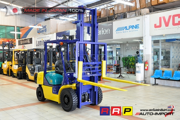 ขายรถโฟล์คลิฟท์มือสอง KOMATSU รุ่น FD25C-12-526762 นำเข้าจากประเทศญี่ปุ่น 100\% ไม่เคยใช้งานในไทย ขายรถโฟล์คลิฟท์มือสอง KOMATSU รุ่น FD25C-12-526762 นำเข้าจากประเทศญี่ปุ่น 100\% ไม่เคยใช้งานในไทย