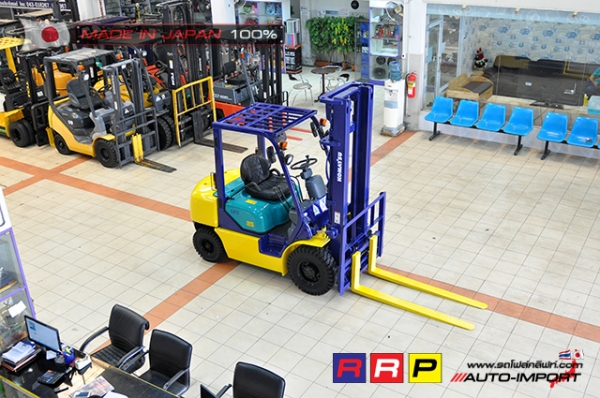 ขายรถโฟล์คลิฟท์มือสอง KOMATSU รุ่น FD25C-12-526762 นำเข้าจากประเทศญี่ปุ่น 100\% ไม่เคยใช้งานในไทย ขายรถโฟล์คลิฟท์มือสอง KOMATSU รุ่น FD25C-12-526762 นำเข้าจากประเทศญี่ปุ่น 100\% ไม่เคยใช้งานในไทย