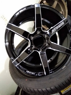 แม็กใหม่ขอบ 18 ราคา 15500 พร้อมยาง 22500 บาท