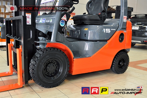 ขายรถโฟล์คลิฟท์มือสอง TOYOTA รุ่น 8FD15-13007 นำเข้าจากประเทศญี่ปุ่น 100\% ไม่เคยใช้งานในไทย ขายรถโฟล์คลิฟท์มือสอง TOYOTA รุ่น 8FD15-13007 นำเข้าจากประเทศญี่ปุ่น 100\% ไม่เคยใช้งานในไทย