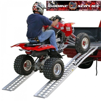 บันไดอลูมิเนียมสำหรับนำมอเตอร์ไซค์ขึ้นรถกระบะเพื่อขนย้าย2,500บ.