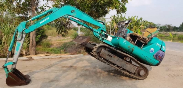 ขายด่วนรถแบคโฮKOMATSUโคมัสซูรุ่นยอดนิยมสวยๆPC15-7เครื่องโคมัสซู3D84เครื่องดีปั่มแรงรถนอกเพิ่งนำเข้ามาใหม่ยังไม่เคยใช้งานในเมืองไทยเลย